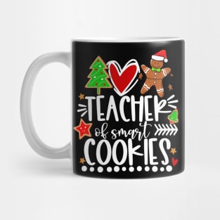 Christmas Teacher Of Smart Cookies Funny Cute Gingerbread Mug